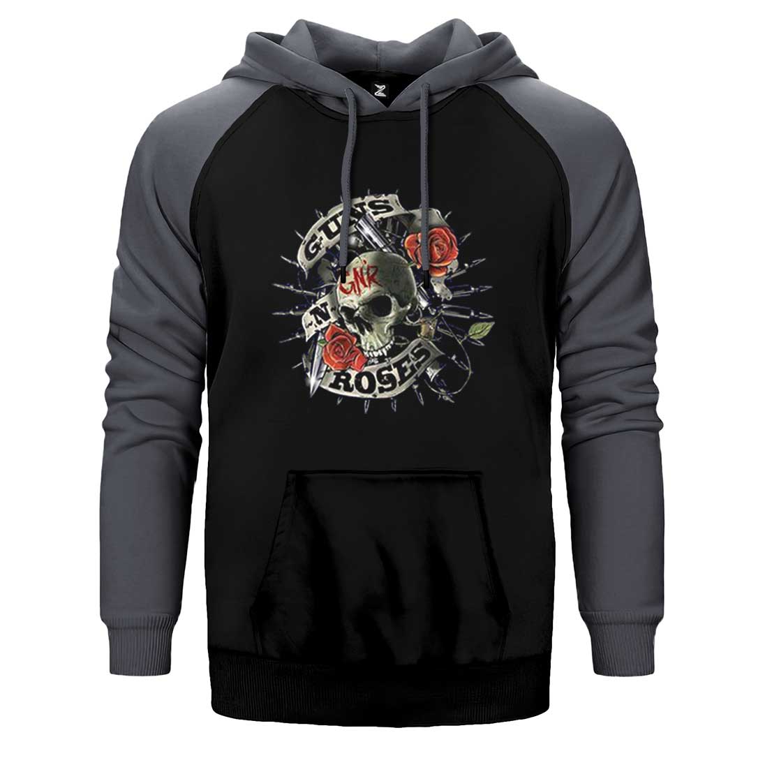 Gun N Roses Firepower Çift Renk Reglan Kol Sweatshirt / Hoodie