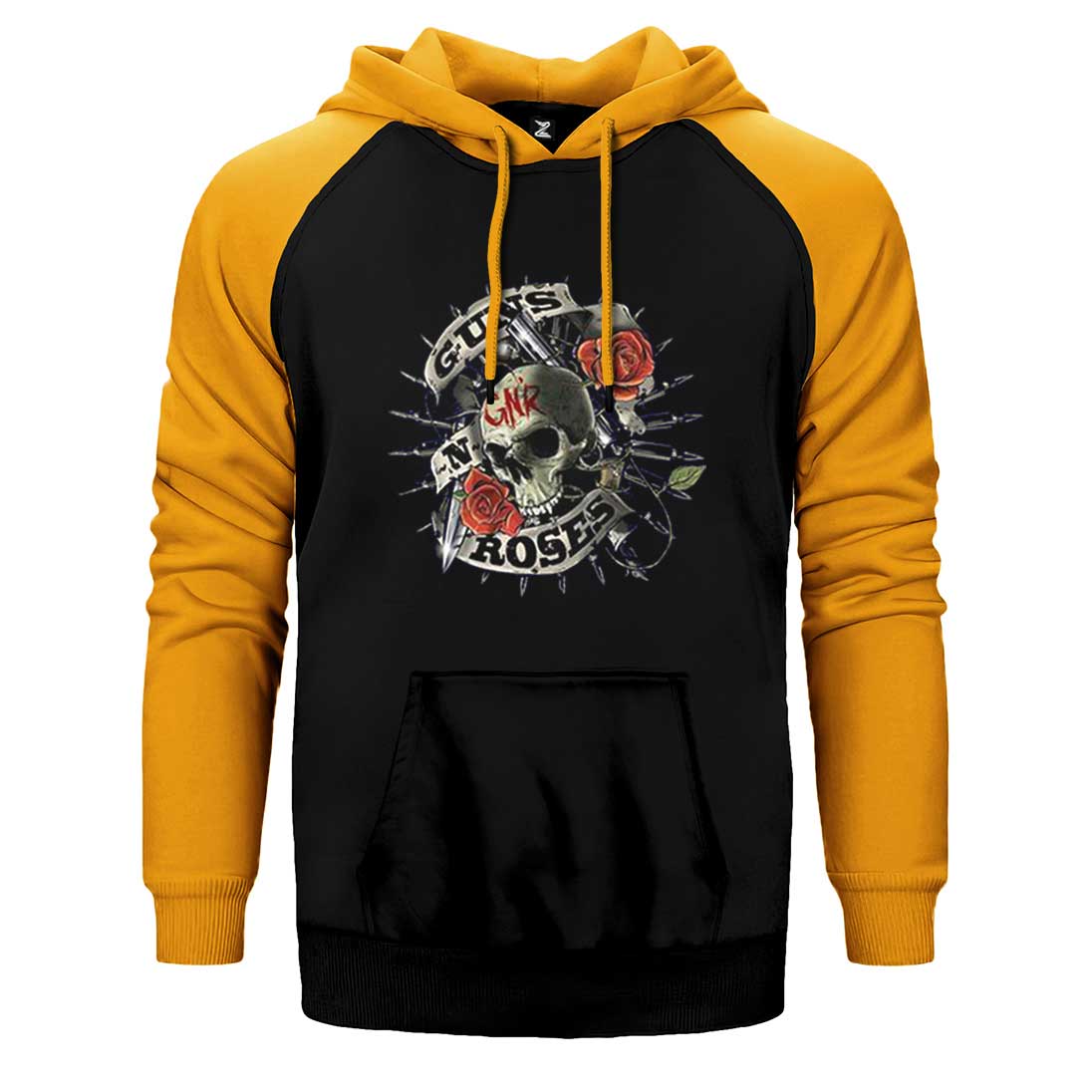 Gun N Roses Firepower Çift Renk Reglan Kol Sweatshirt / Hoodie