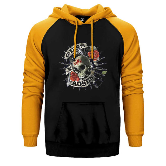 Gun N Roses Firepower Çift Renk Reglan Kol Sweatshirt / Hoodie