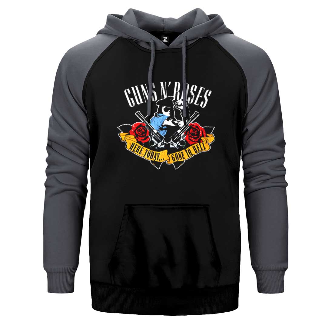 Guns N' Roses Gone to Hell Çift Renk Reglan Kol Sweatshirt / Hoodie