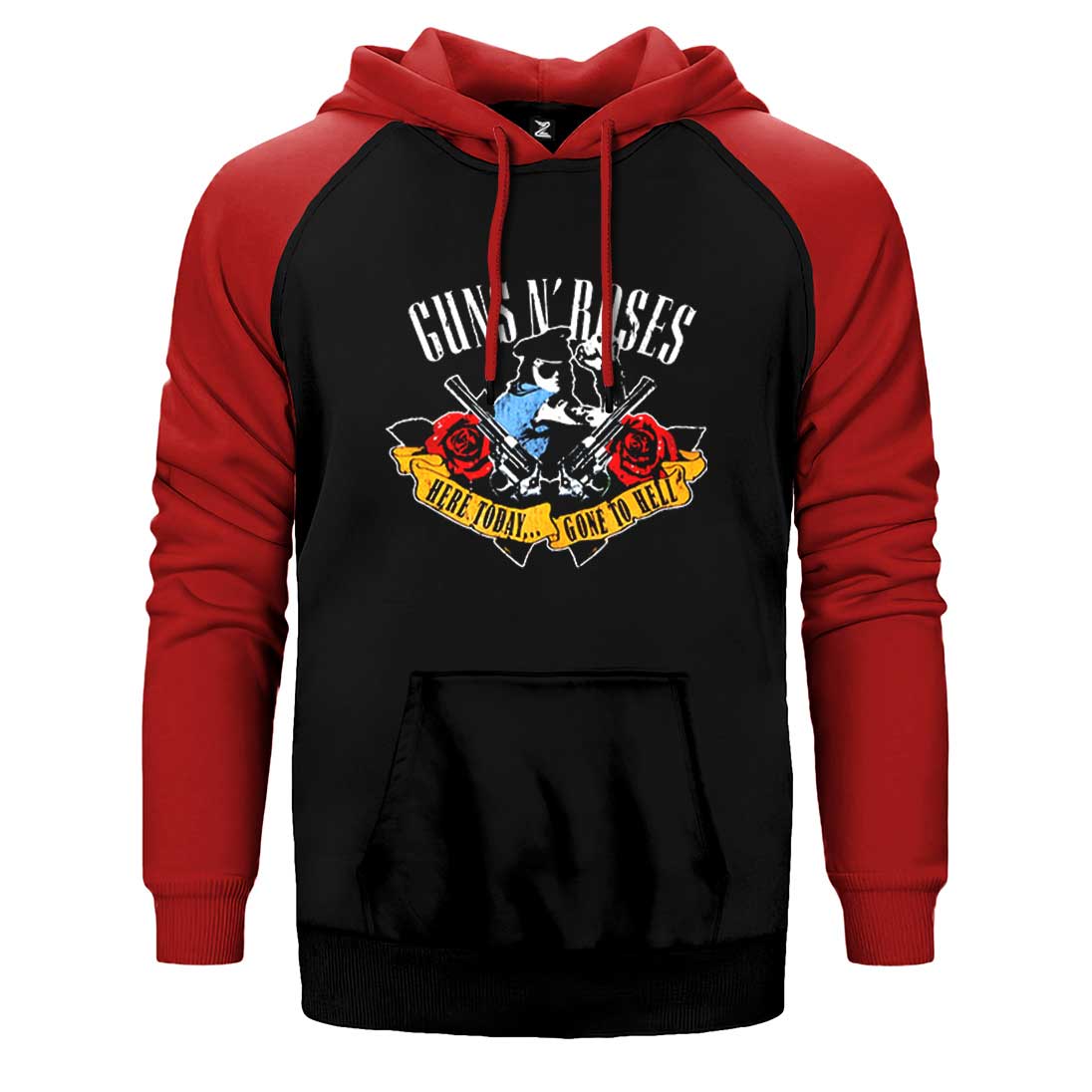 Guns N' Roses Gone to Hell Çift Renk Reglan Kol Sweatshirt / Hoodie