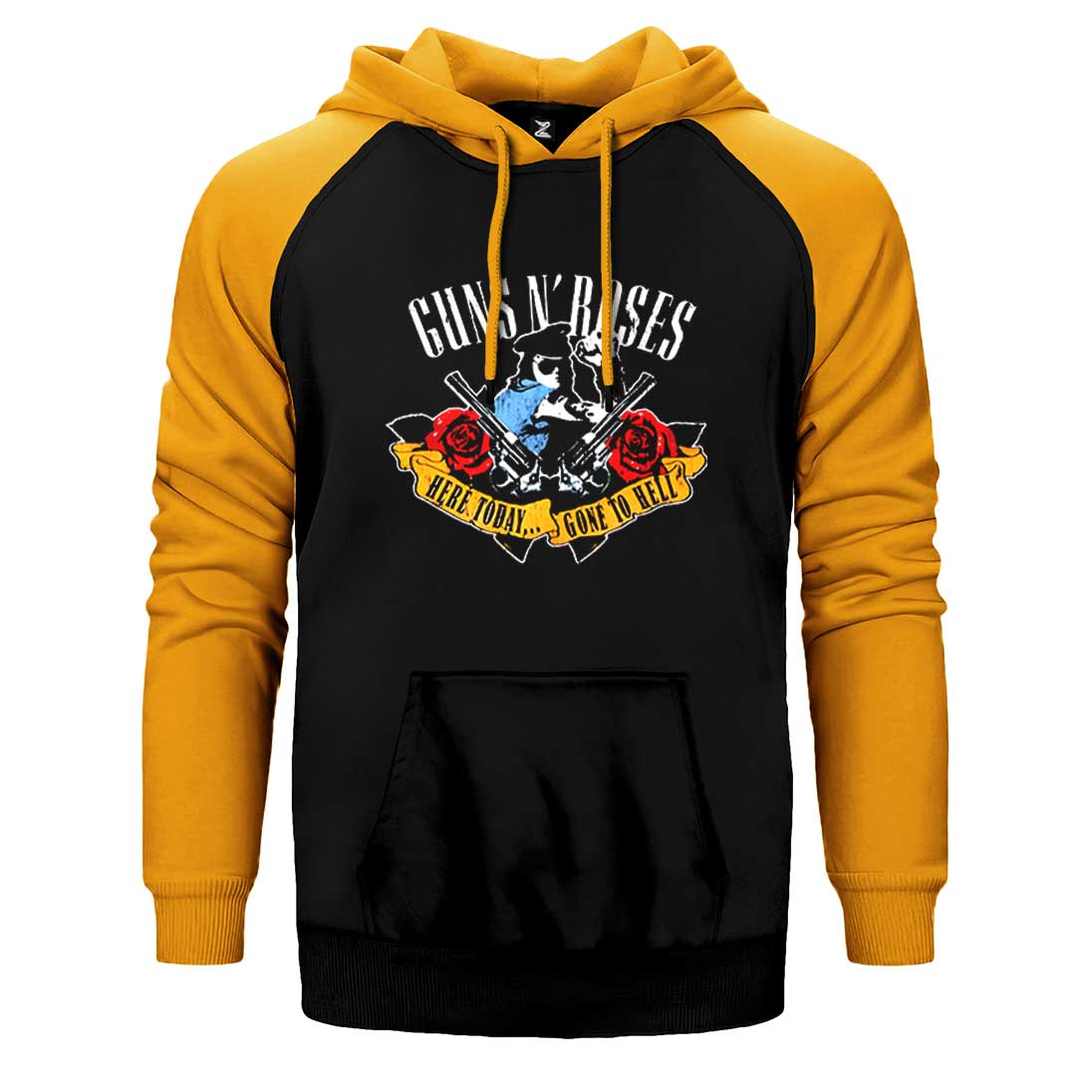 Guns N' Roses Gone to Hell Çift Renk Reglan Kol Sweatshirt / Hoodie