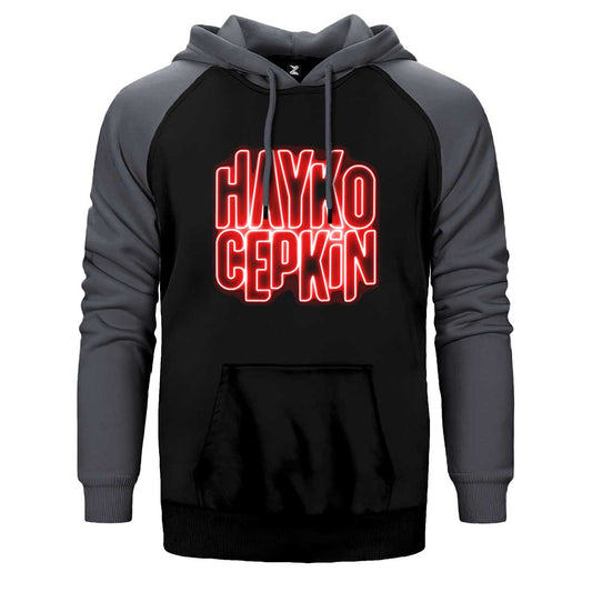 İndirimli Hayko Cepkin Neon Gri Renk Reglan Kol Kapşonlu Sweatshirt