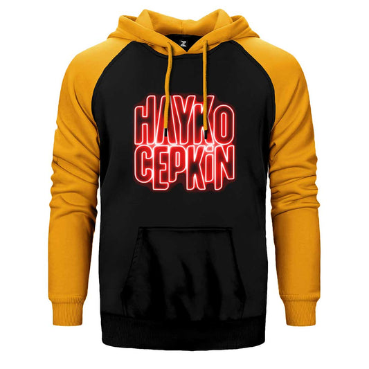 İndirimli Hayko Cepkin Neon Sarı Renk Reglan Kol Sweatshirt / Hoodie