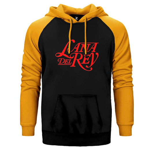 Lana Del Rey Logo Çift Renk Reglan Kol Sweatshirt / Hoodie
