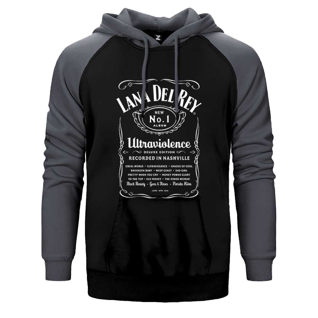 Lana Del Rey Ultraviolence Çift Renk Reglan Kol Sweatshirt / Hoodie