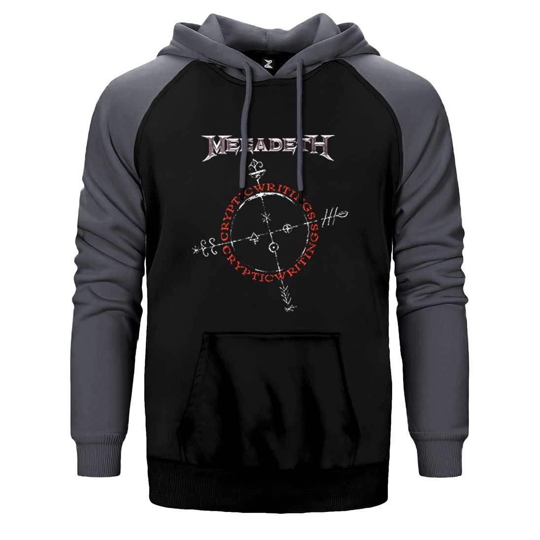 Megadeth Cryptic Writings 1997 Çift Renk Reglan Kol Sweatshirt / Hoodie