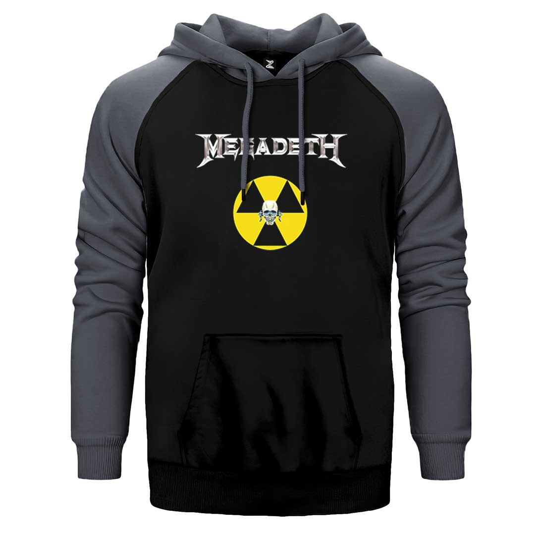 Megadeth Nuclear Radioactive Çift Renk Reglan Kol Sweatshirt / Hoodie