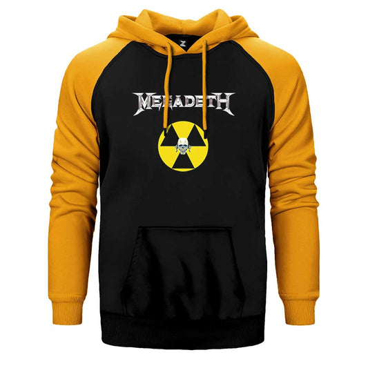 Megadeth Nuclear Radioactive Çift Renk Reglan Kol Sweatshirt / Hoodie