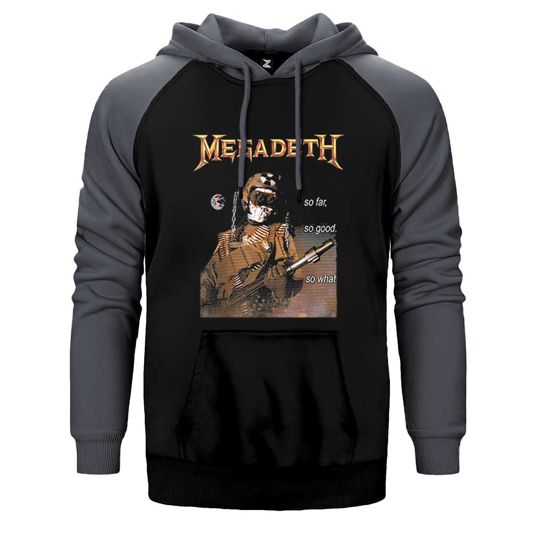 Megadeth So Far So Good Çift Renk Reglan Kol Sweatshirt / Hoodie