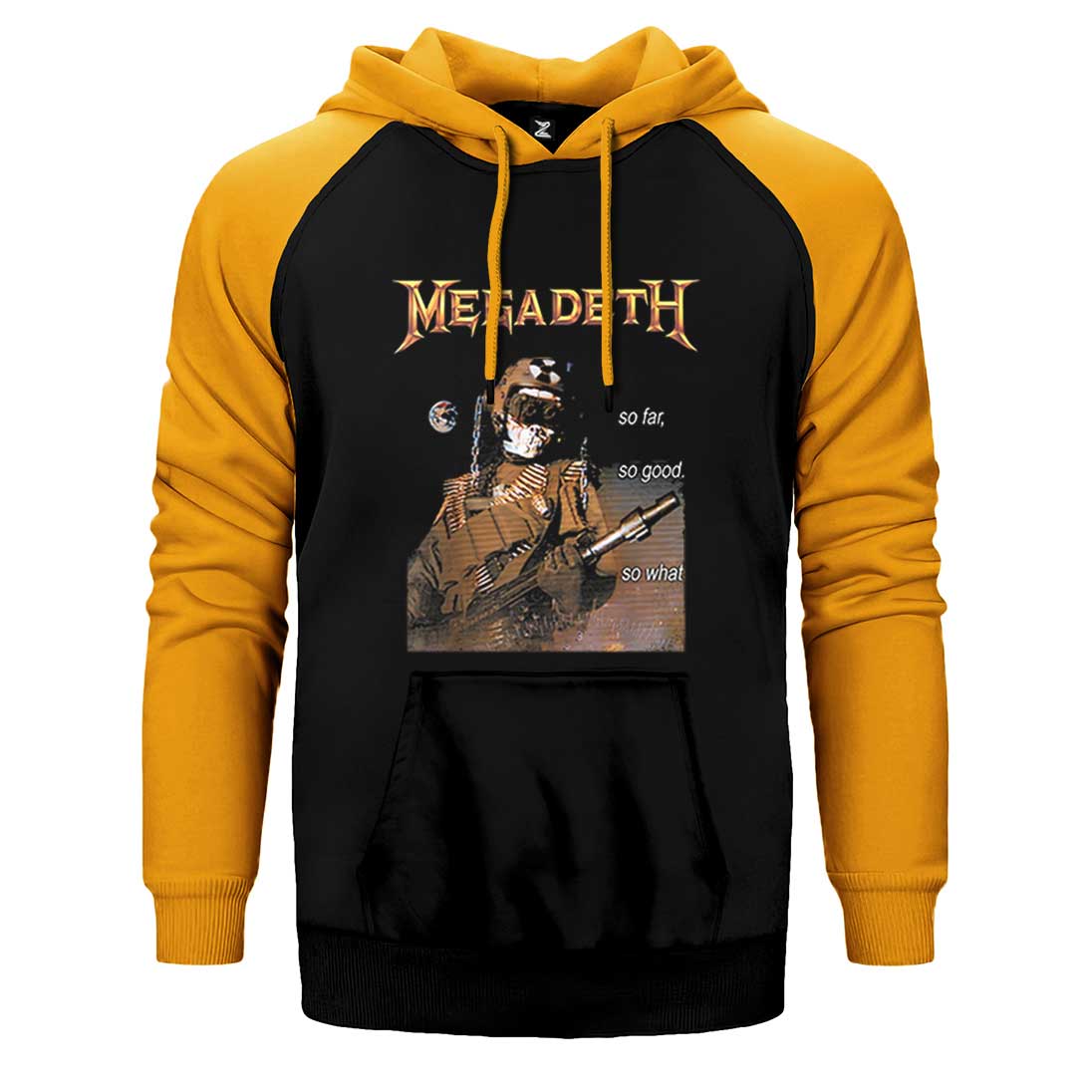 Megadeth So Far So Good Çift Renk Reglan Kol Sweatshirt / Hoodie