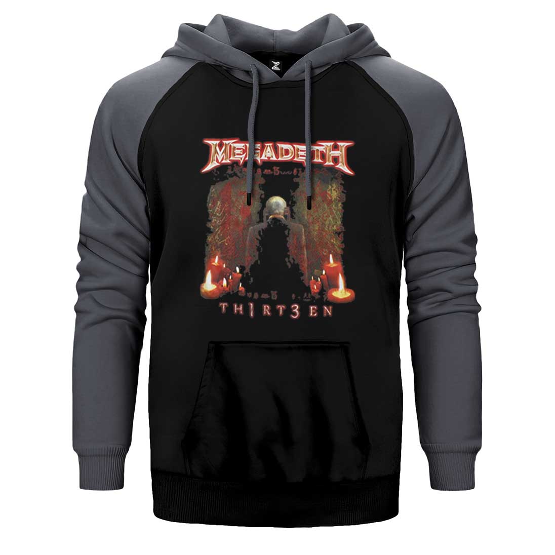 Megadeth Thirteen Çift Renk Reglan Kol Sweatshirt / Hoodie