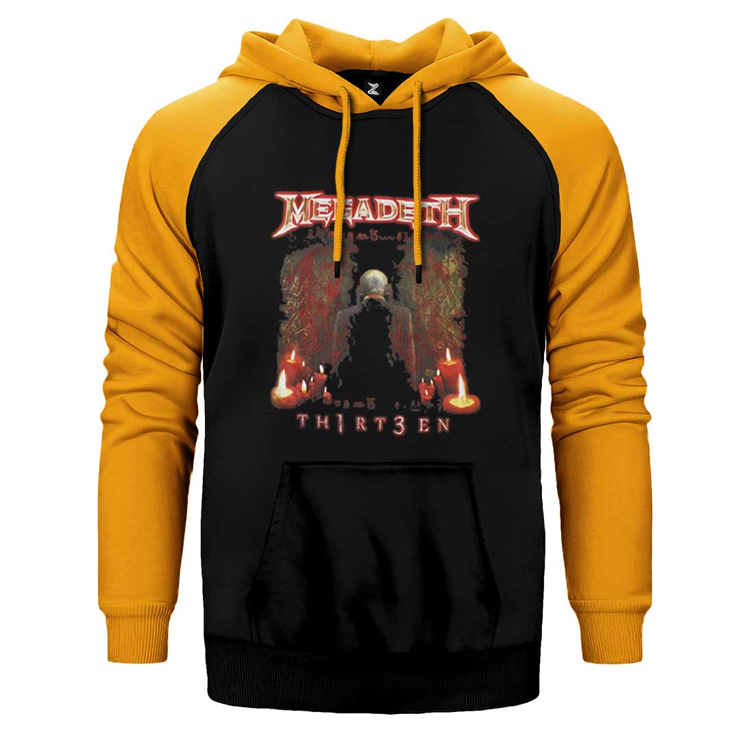 Megadeth Thirteen Çift Renk Reglan Kol Sweatshirt / Hoodie