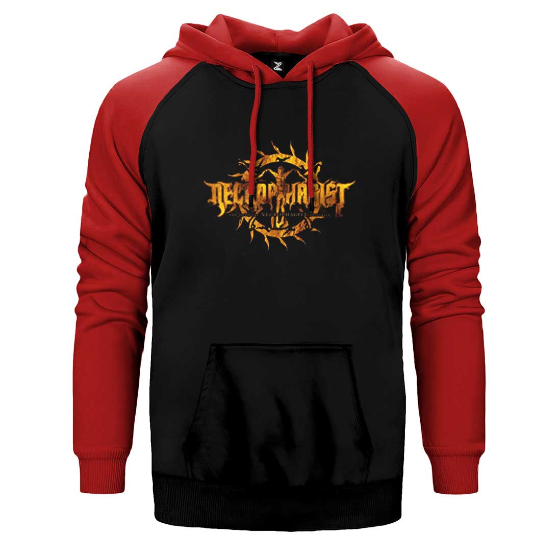 Necrophagist Logo Çift Renk Reglan Kol Sweatshirt / Hoodie