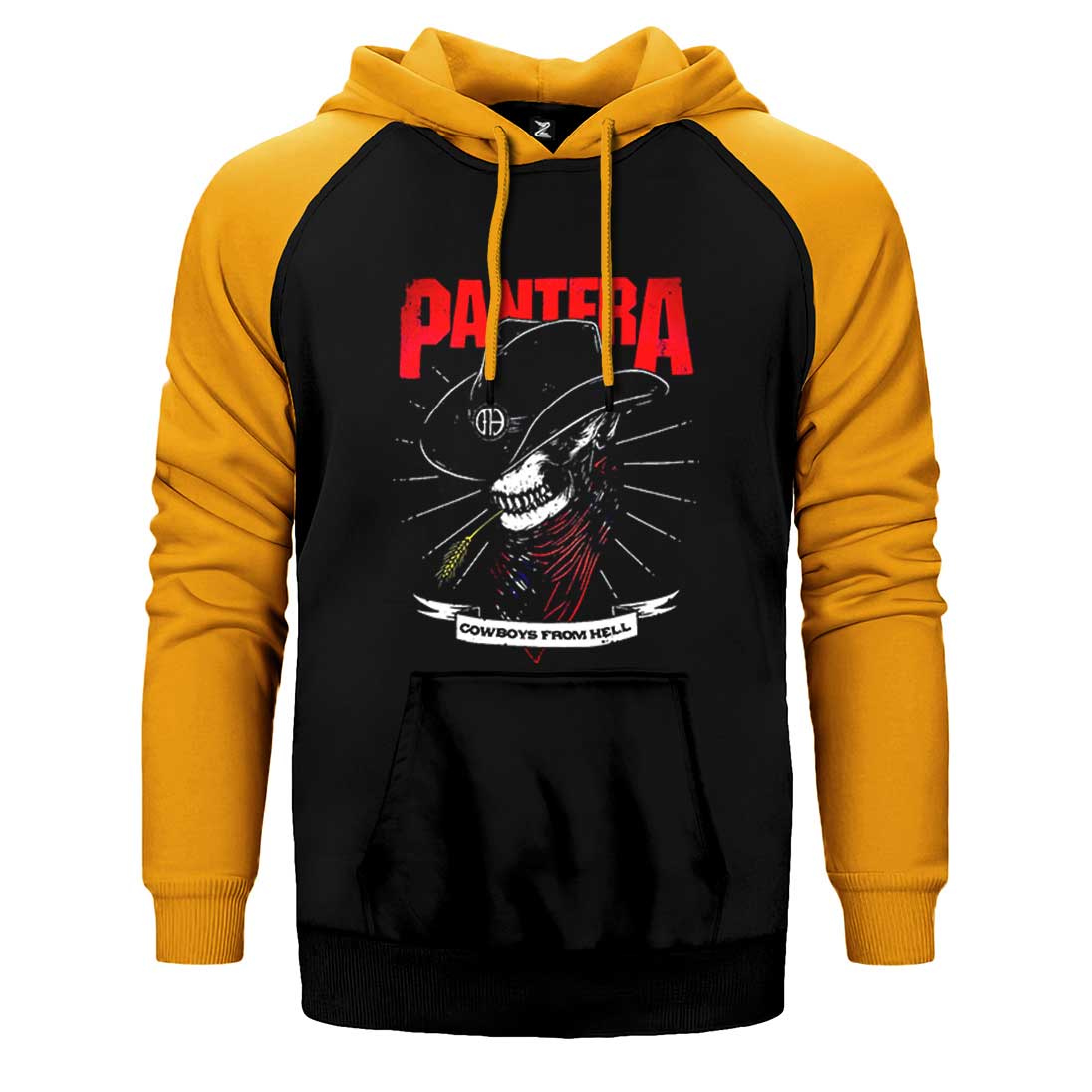 Pantera Cowboys Çift Renk Reglan Kol Sweatshirt / Hoodie