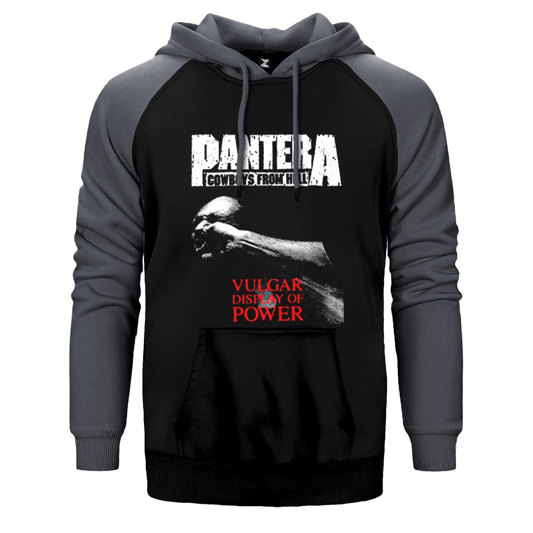 Pantera Vulgar Display Of Power Çift Renk Reglan Kol Sweatshirt / Hoodie
