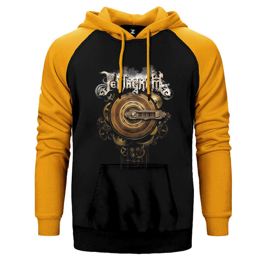 Pentagram Mezarkabul 2 Çift Renk Reglan Kol Sweatshirt / Hoodie