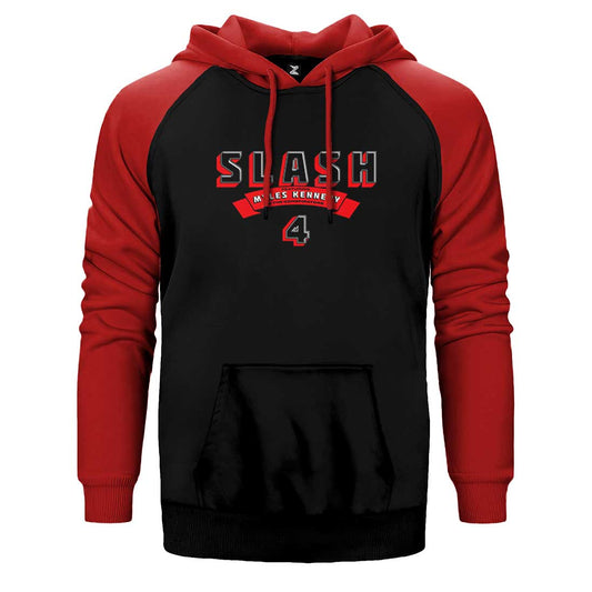 Slash 4 Album Çift Renk Reglan Kol Sweatshirt / Hoodie