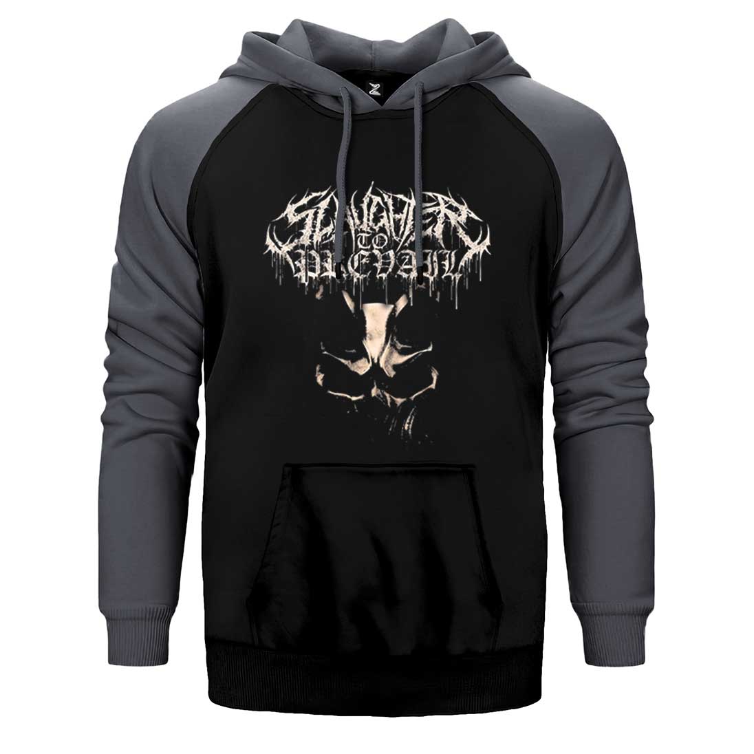 Slaughter To Prevail Misery Sermon Çift Renk Reglan Kol Sweatshirt / Hoodie