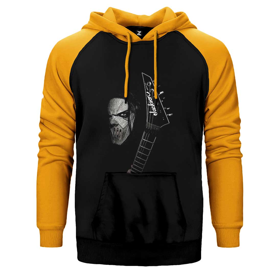Slipknot Mick Thomson Guitar Çift Renk Reglan Kol Sweatshirt / Hoodie