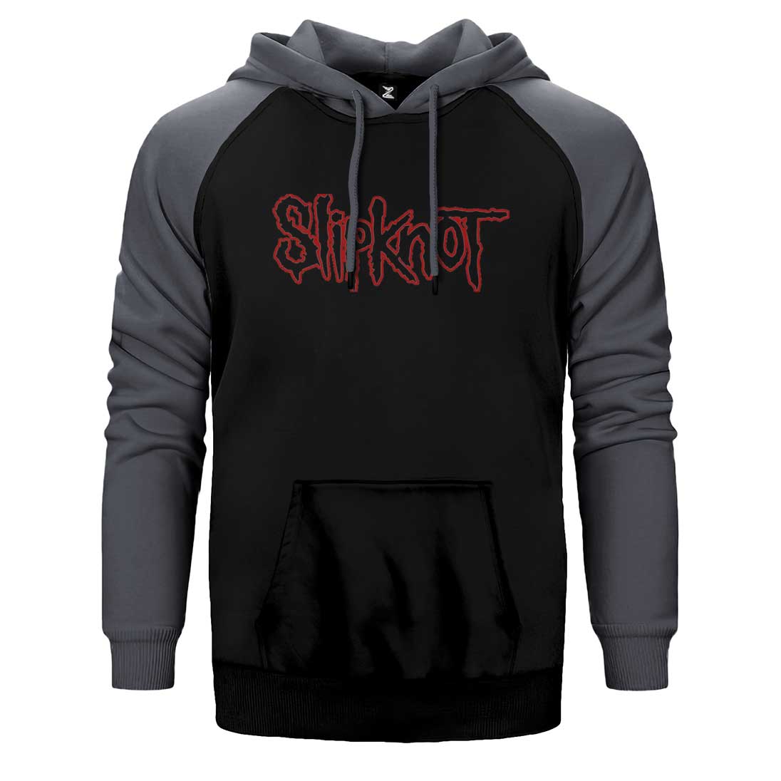 Slipknot Text Çift Renk Reglan Kol Sweatshirt / Hoodie