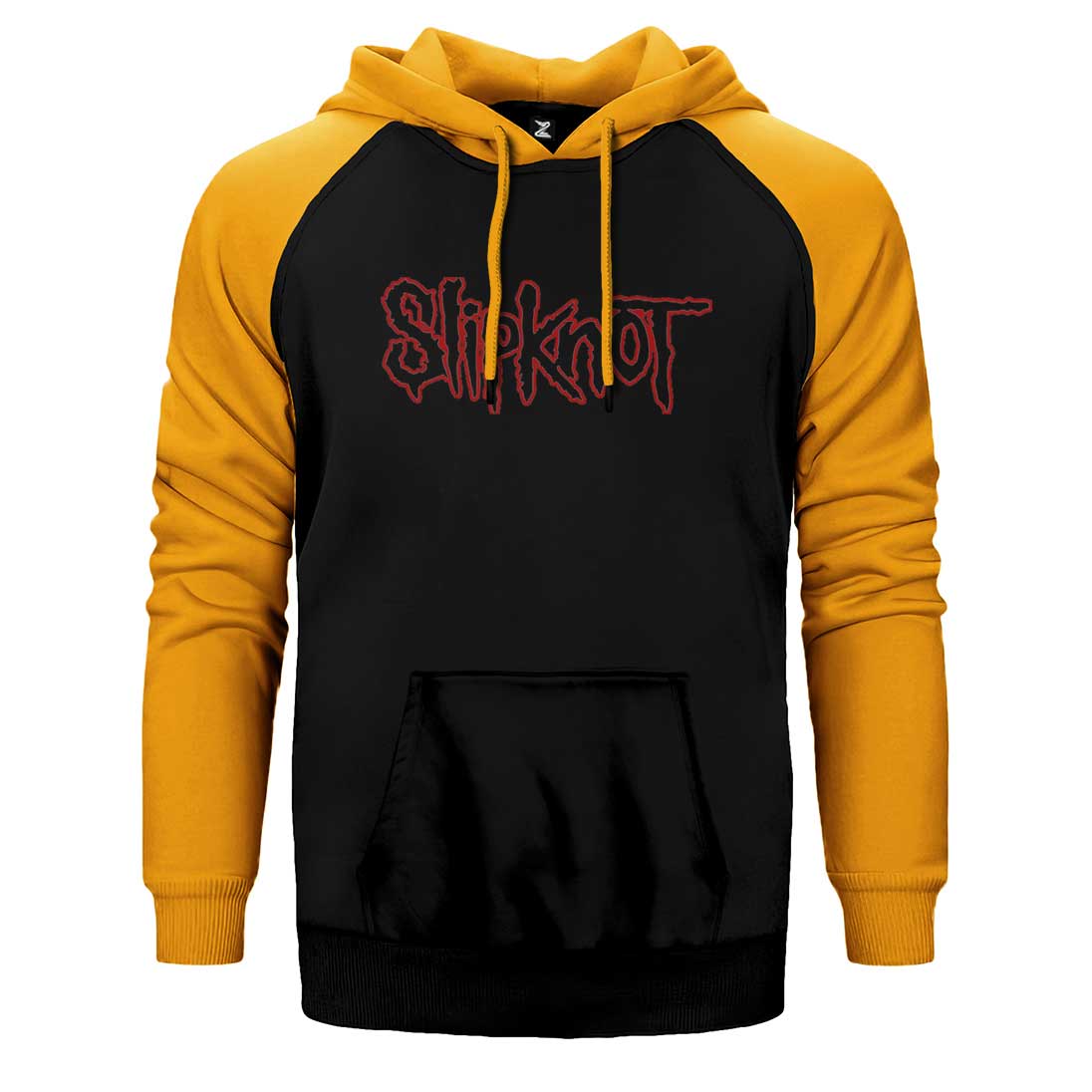 Slipknot Text Çift Renk Reglan Kol Sweatshirt / Hoodie
