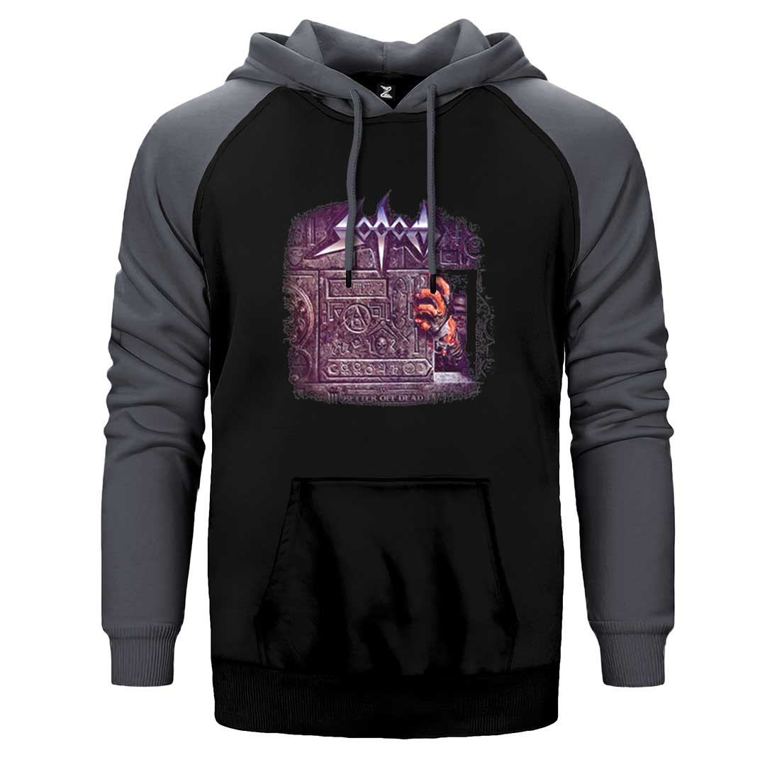 Sodom Better off Dead Çift Renk Reglan Kol Sweatshirt / Hoodie