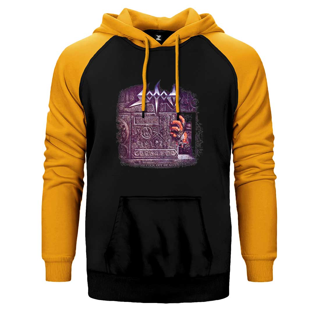 Sodom Better off Dead Çift Renk Reglan Kol Sweatshirt / Hoodie