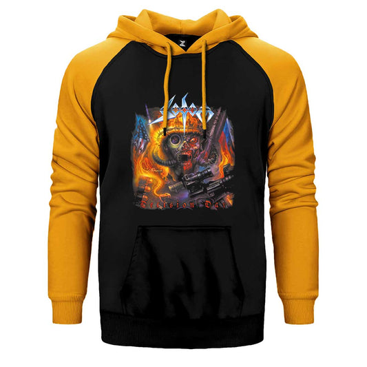 Sodom Decision Day Çift Renk Reglan Kol Sweatshirt / Hoodie