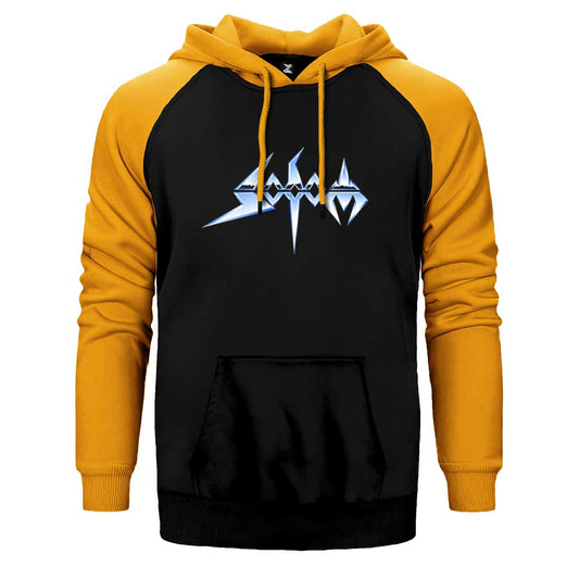 Sodom Logo Çift Renk Reglan Kol Sweatshirt / Hoodie