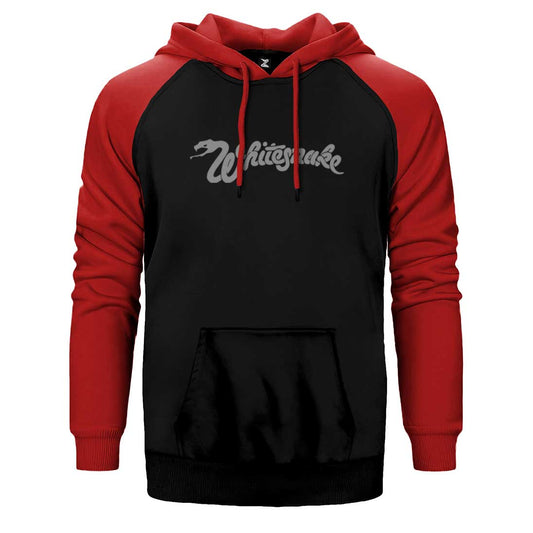 Whitesnake Logo Çift Renk Reglan Kol Sweatshirt / Hoodie