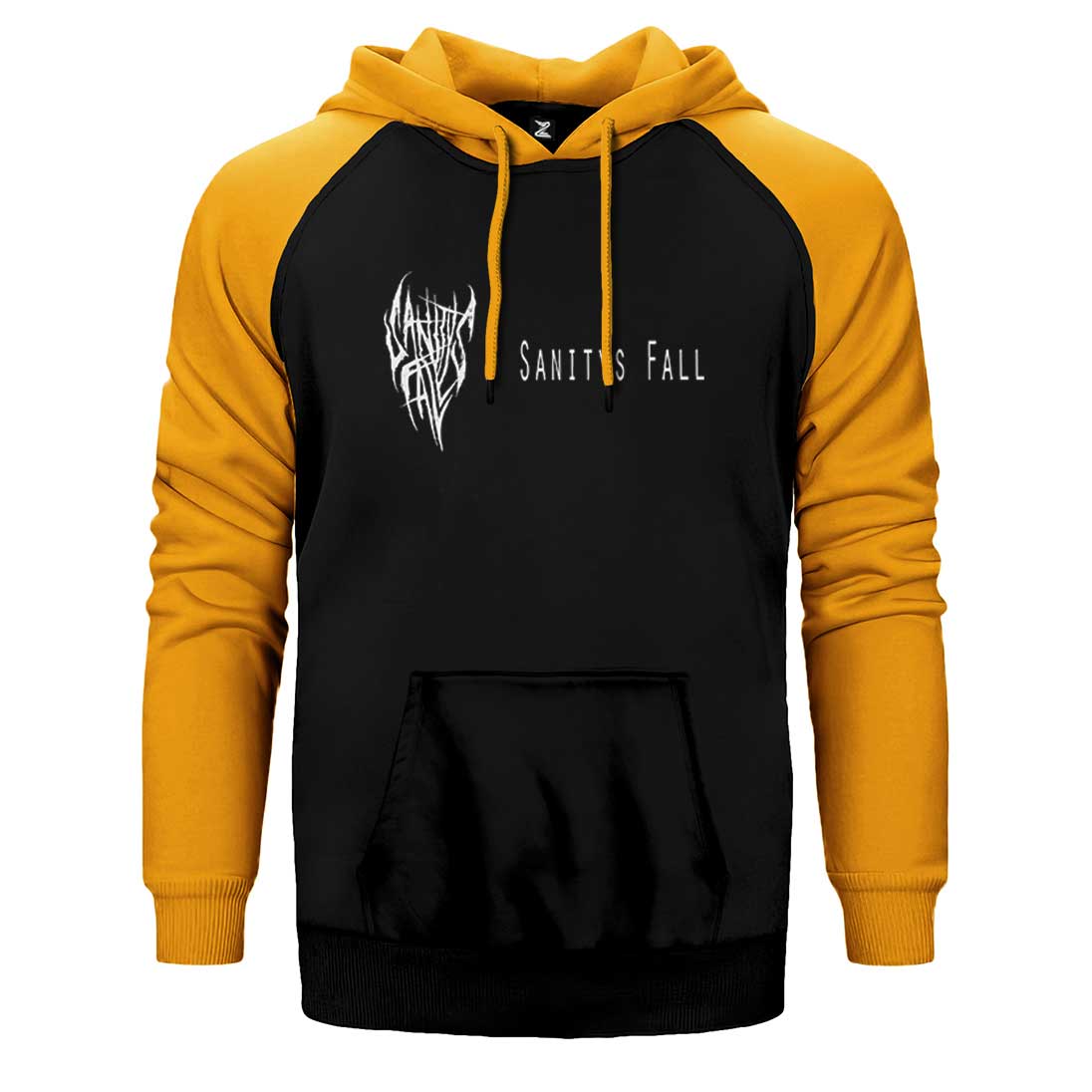 Sanitys Fall Text Çift Renk Reglan Kol Sweatshirt / Hoodie