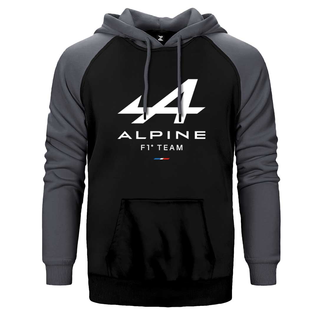 Alpine F1 Çift Renk Reglan Kol Sweatshirt / Hoodie