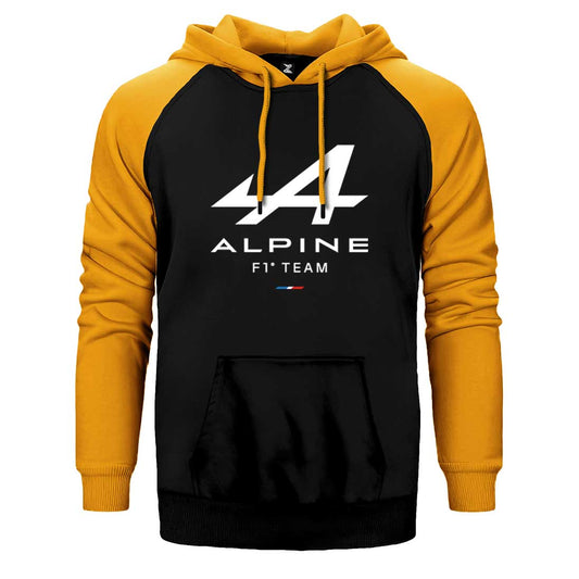 Alpine F1 Çift Renk Reglan Kol Sweatshirt / Hoodie