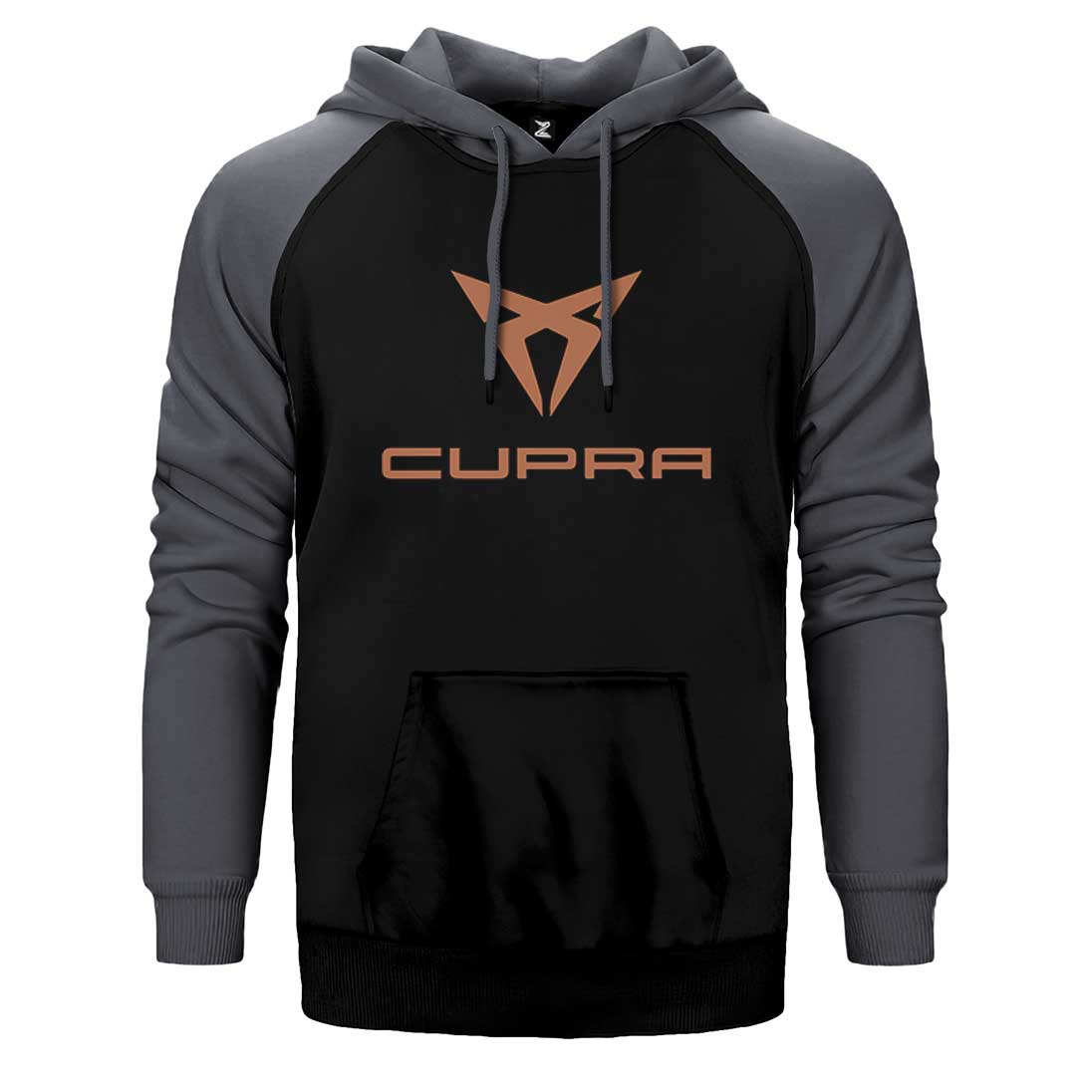 Cupra Logo Color Çift Renk Reglan Kol Sweatshirt / Hoodie