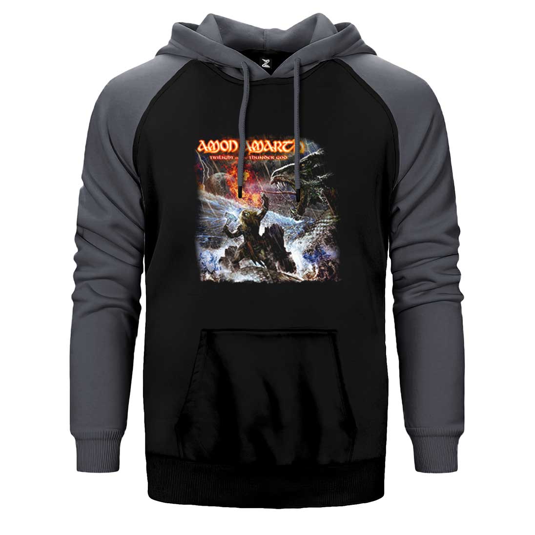 Amon Amarth Twilight of the Thunder God Çift Renk Reglan Kol Sweatshirt / Hoodie