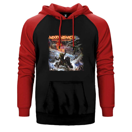 Amon Amarth Twilight of the Thunder God Çift Renk Reglan Kol Sweatshirt / Hoodie