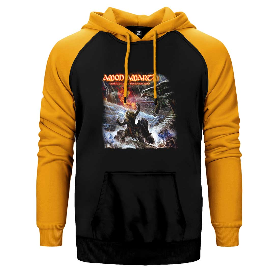 Amon Amarth Twilight of the Thunder God Çift Renk Reglan Kol Sweatshirt / Hoodie