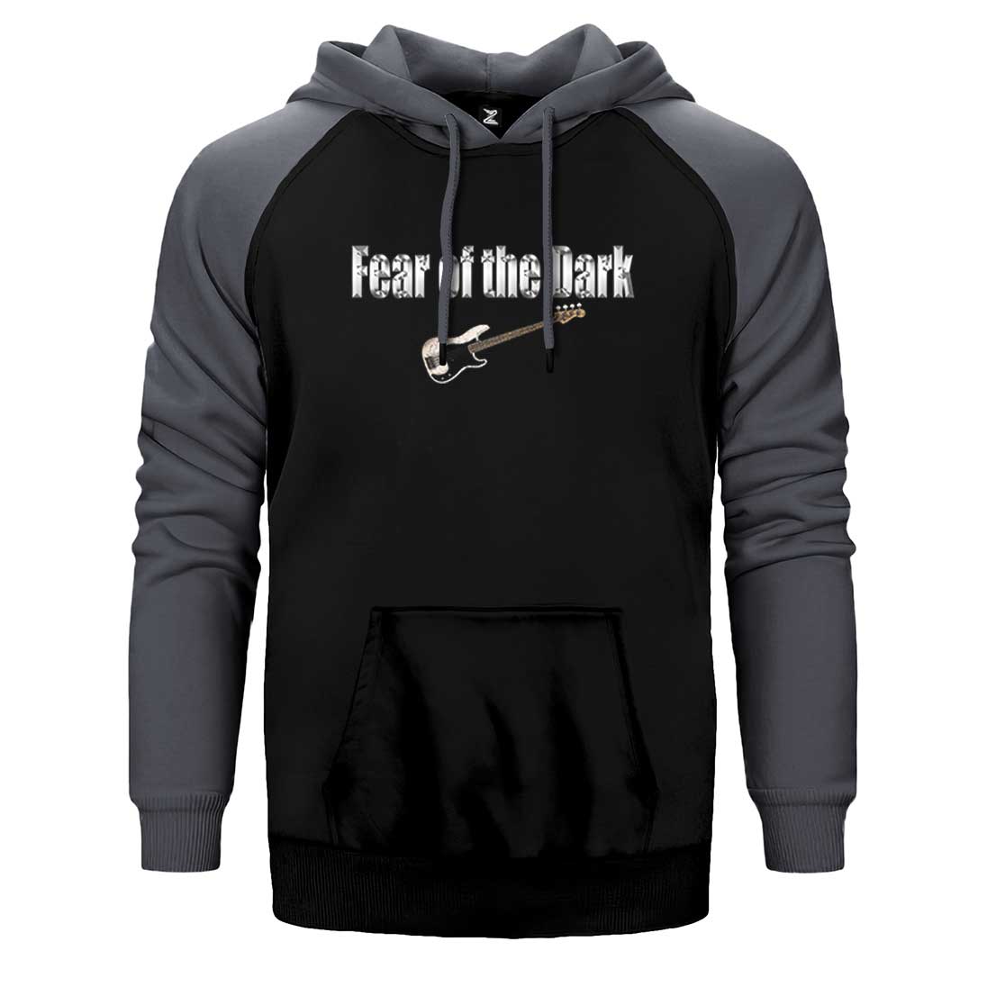 Iron Maiden Fear of the Dark Guitar Çift Renk Reglan Kol Sweatshirt / Hoodie