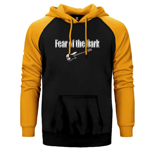 Iron Maiden Fear of the Dark Guitar Çift Renk Reglan Kol Sweatshirt / Hoodie