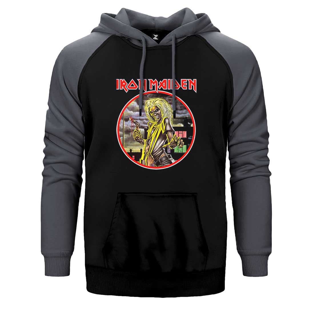 Iron Maiden Killers Çift Renk Reglan Kol Sweatshirt / Hoodie