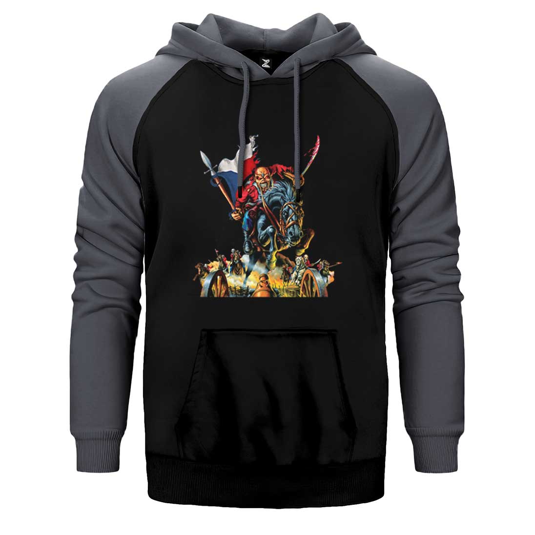 Iron Maiden Warriors Çift Renk Reglan Kol Sweatshirt / Hoodie