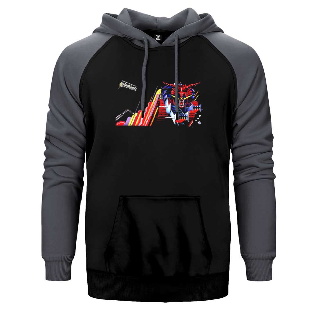 Judas Priest Defenders Çift Renk Reglan Kol Sweatshirt / Hoodie