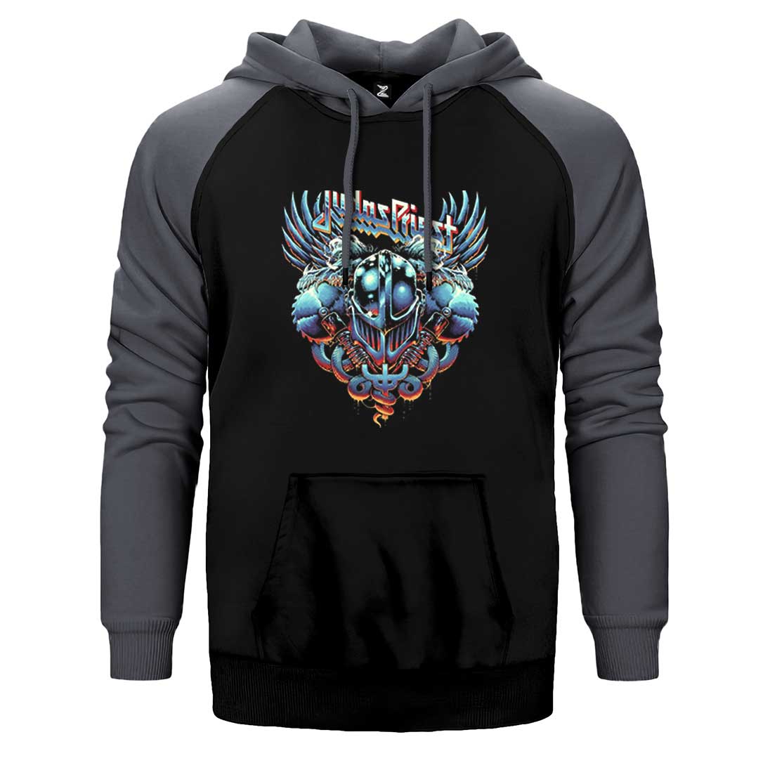 Judas Priest Painkiller Facing Çift Renk Reglan Kol Sweatshirt / Hoodie