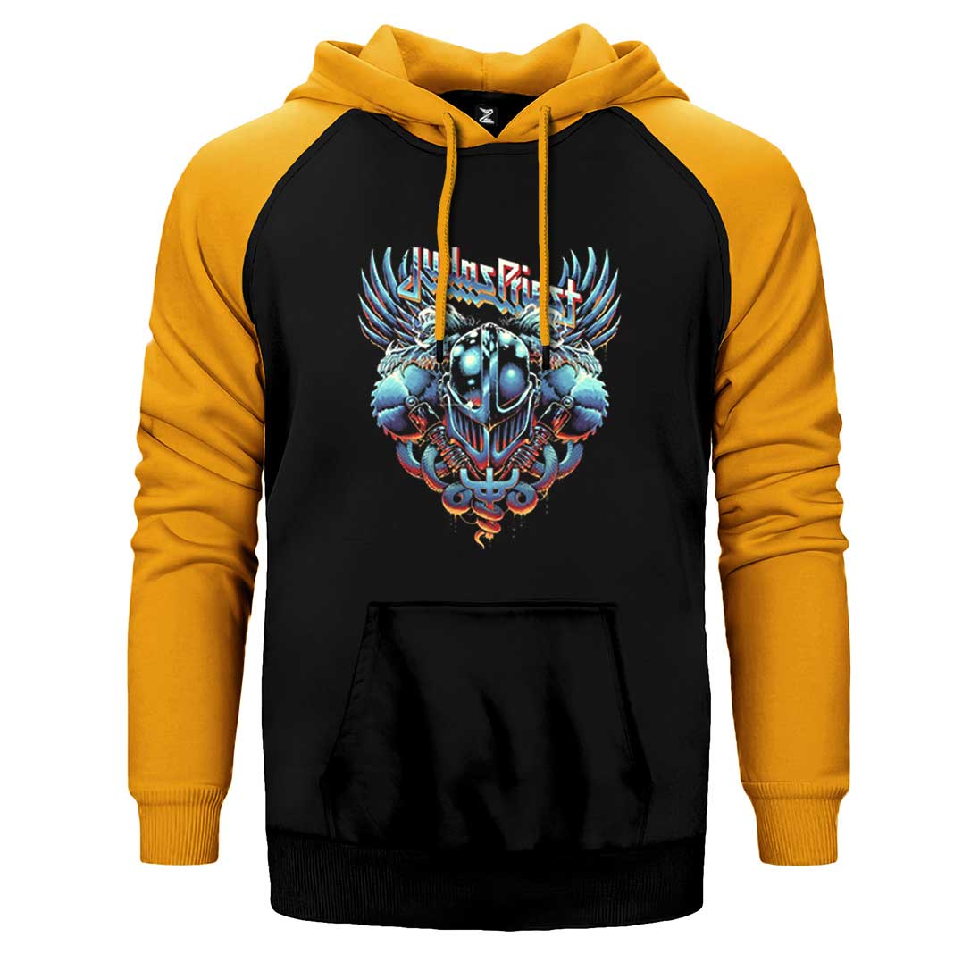 Judas Priest Painkiller Facing Çift Renk Reglan Kol Sweatshirt / Hoodie