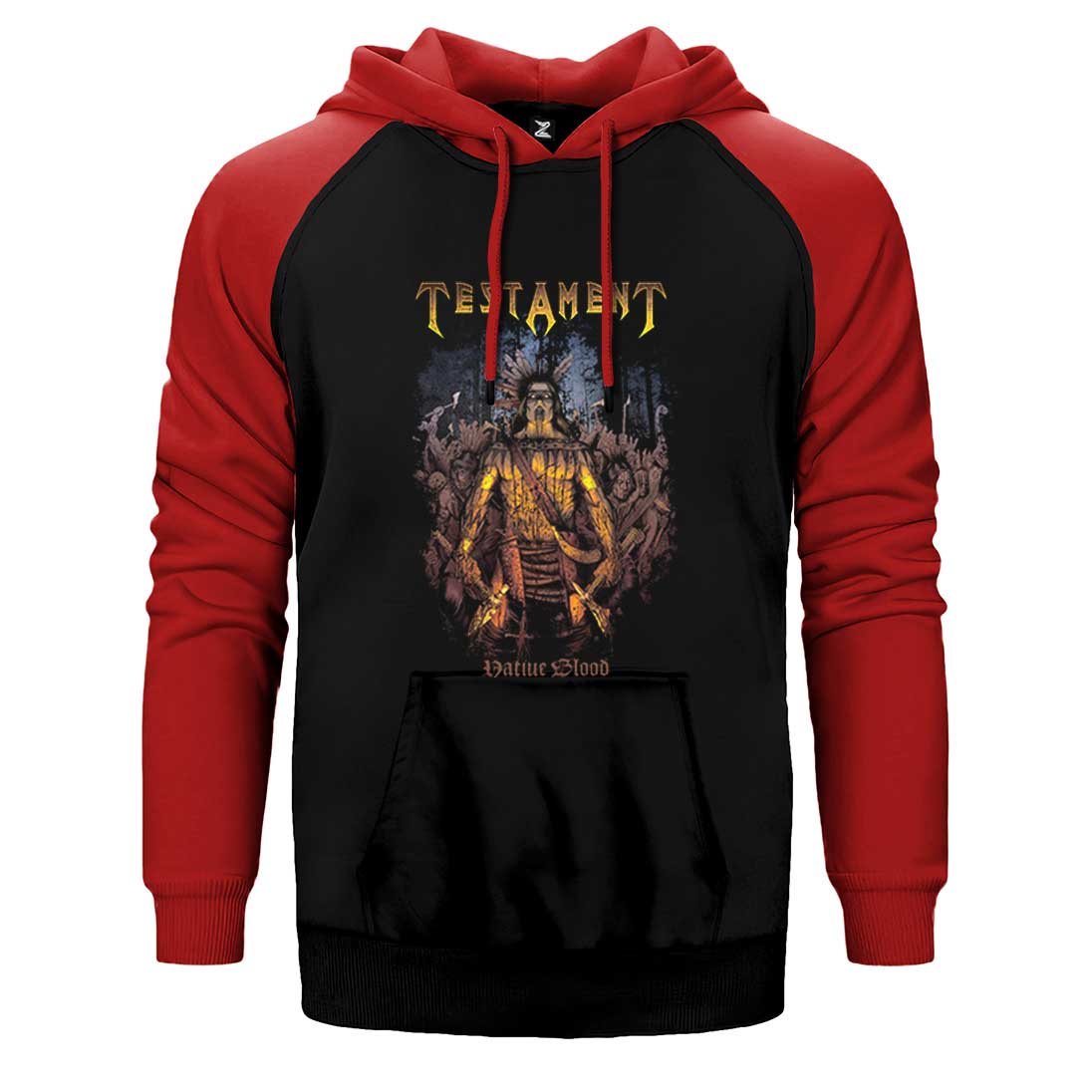 Testament Native Blood Çift Renk Reglan Kol Sweatshirt / Hoodie