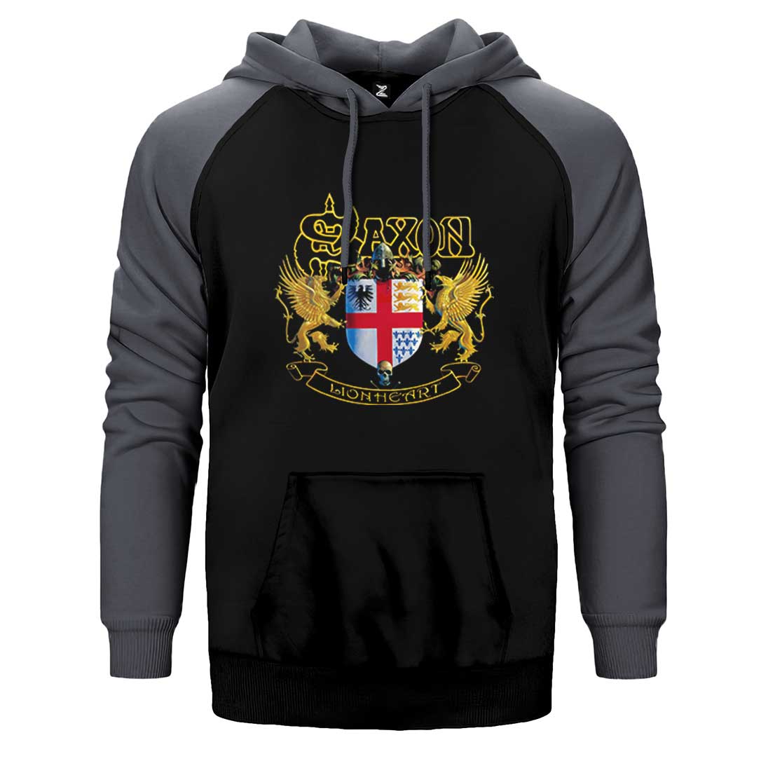 Saxon Lionheart Çift Renk Reglan Kol Sweatshirt / Hoodie