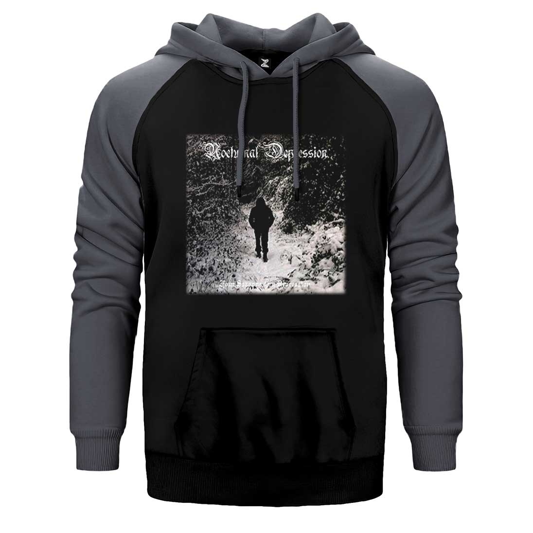 Nocturnal Depression Four Seasons Çift Renk Reglan Kol Sweatshirt / Hoodie