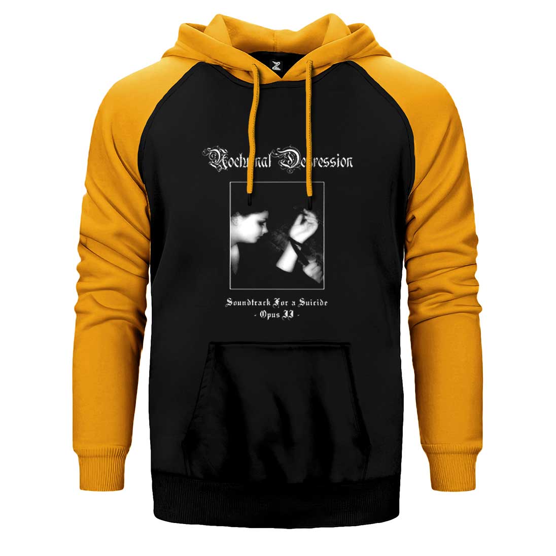 Nocturnal Depression Soundtrack Çift Renk Reglan Kol Sweatshirt / Hoodie