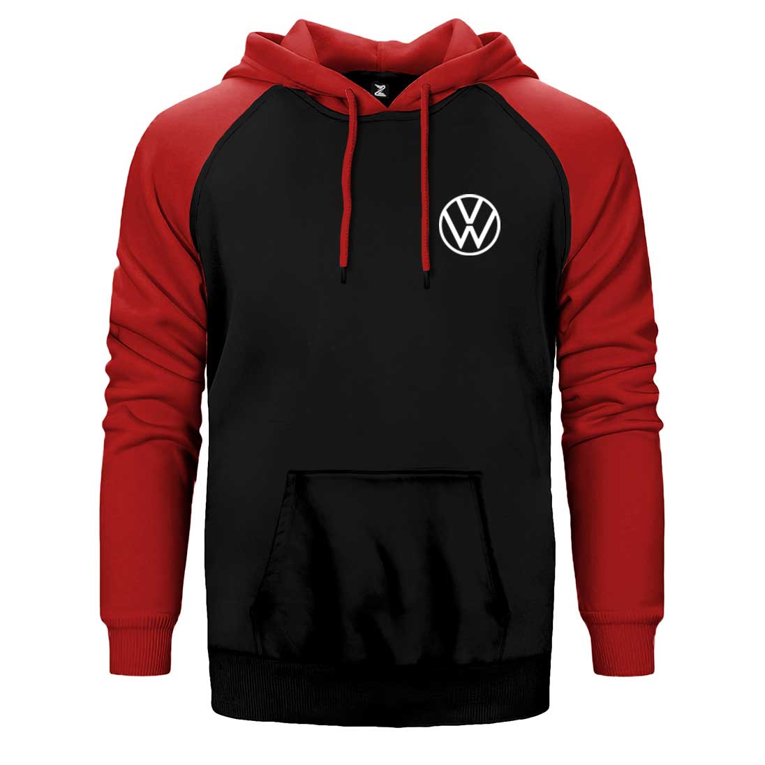 Volkswagen New Logo Çift Renk Reglan Kol Sweatshirt / Hoodie
